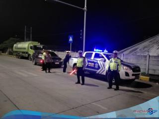 Patroli Blue Light Satlantas Polres Langkat Antisipasi Premanisme di Jalan Raya